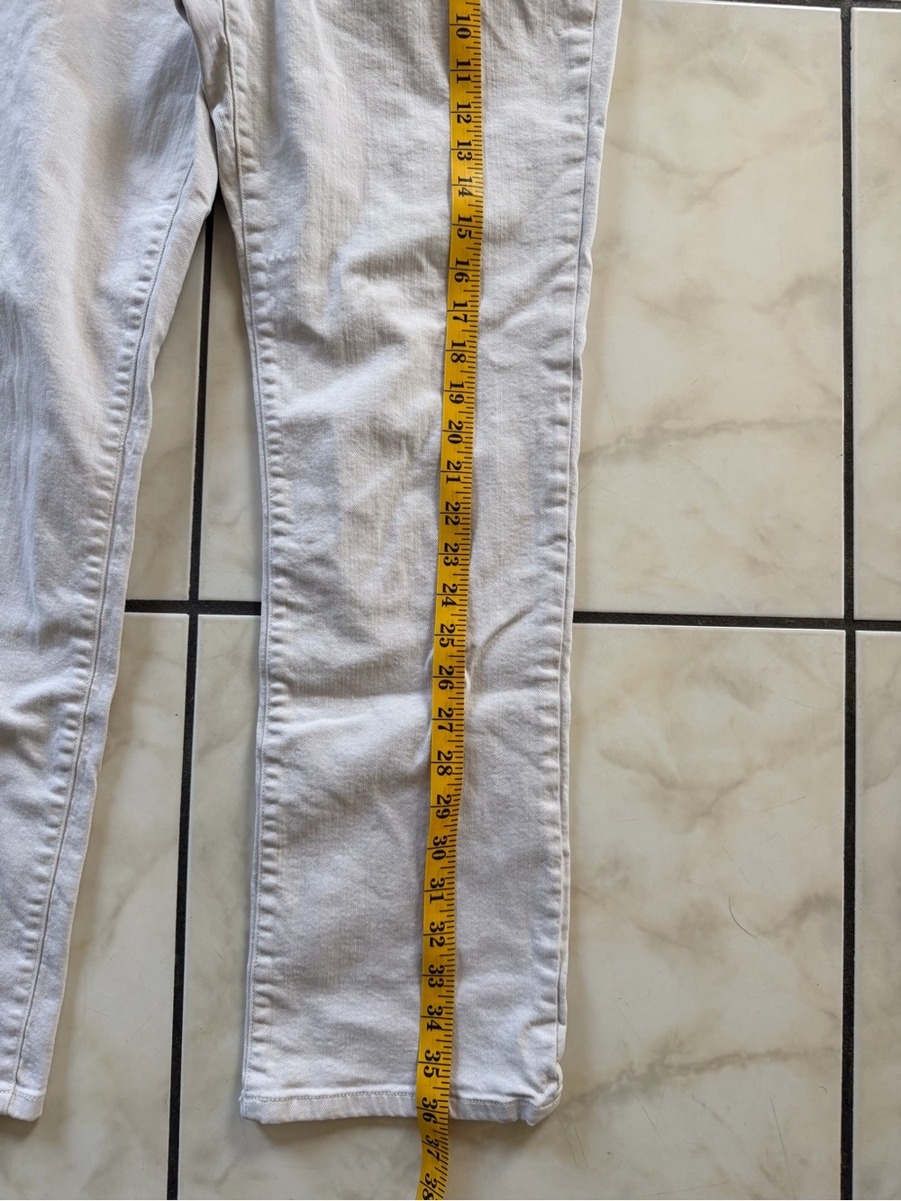 Lauren Ralph Lauren Cream Wide-Leg Jeans - Picture 3 of 8
